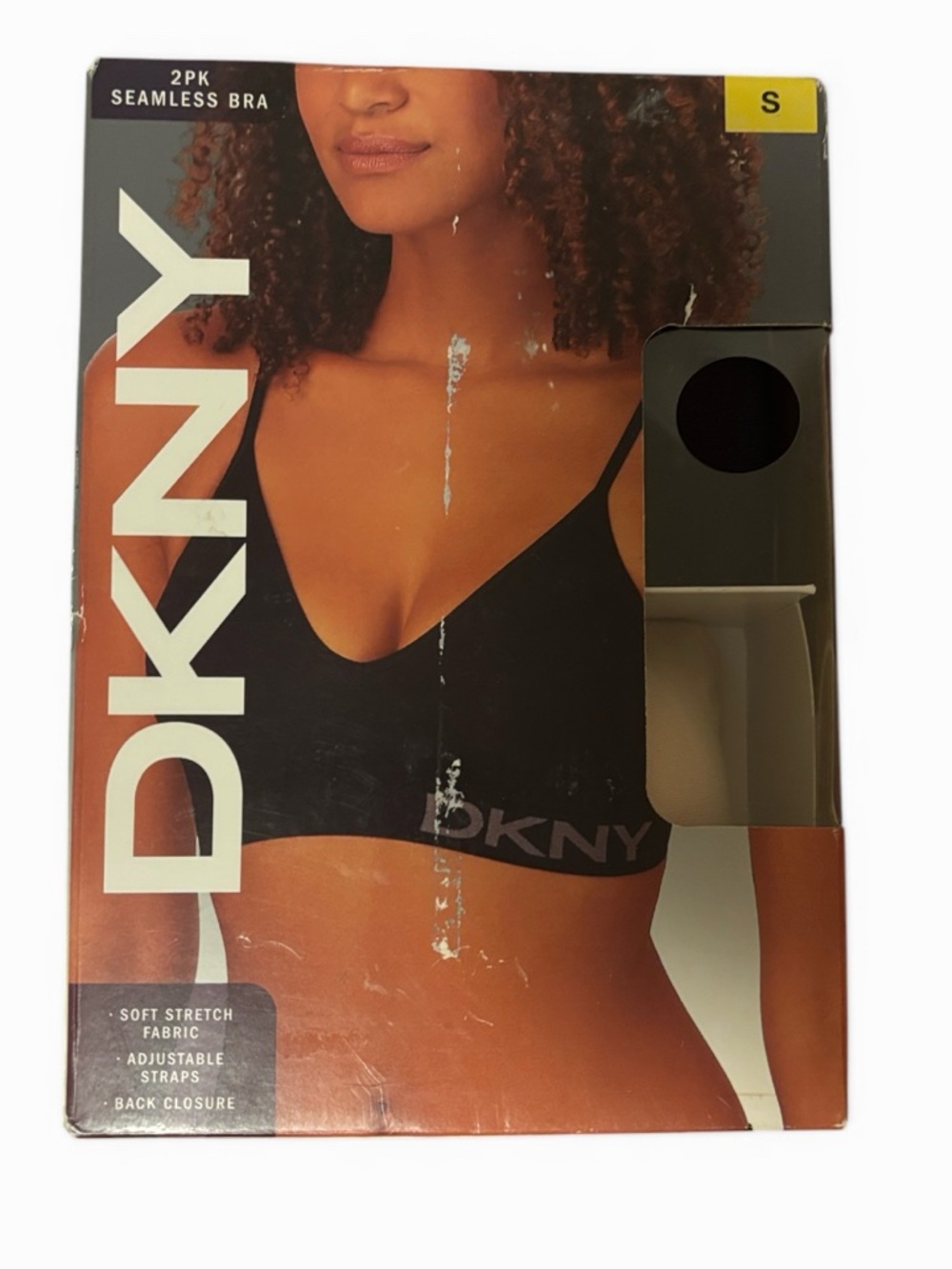 DKNY 2-Pack Seamless Black Cream Bras Wireless Comfort Bralette NEW New in Box S - Picture 3 of 6